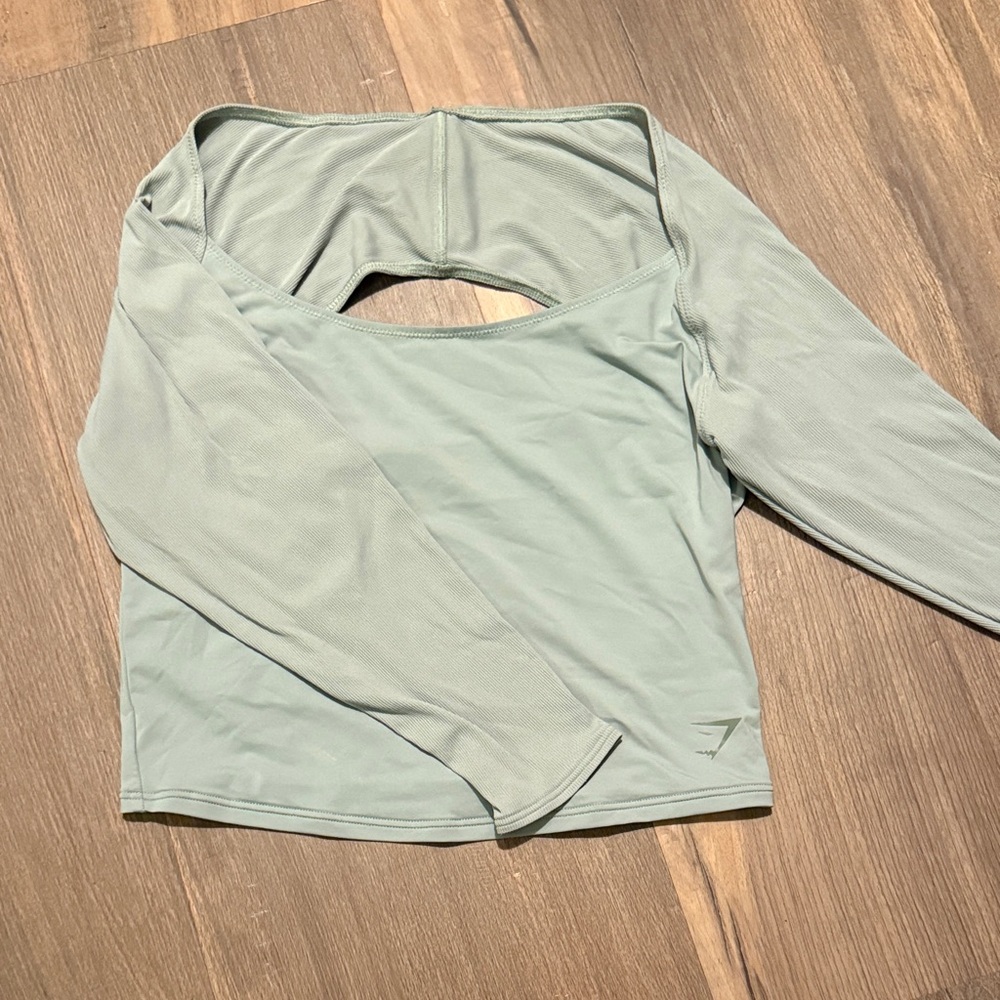 Gymshark Light Green Long Sleeve Top